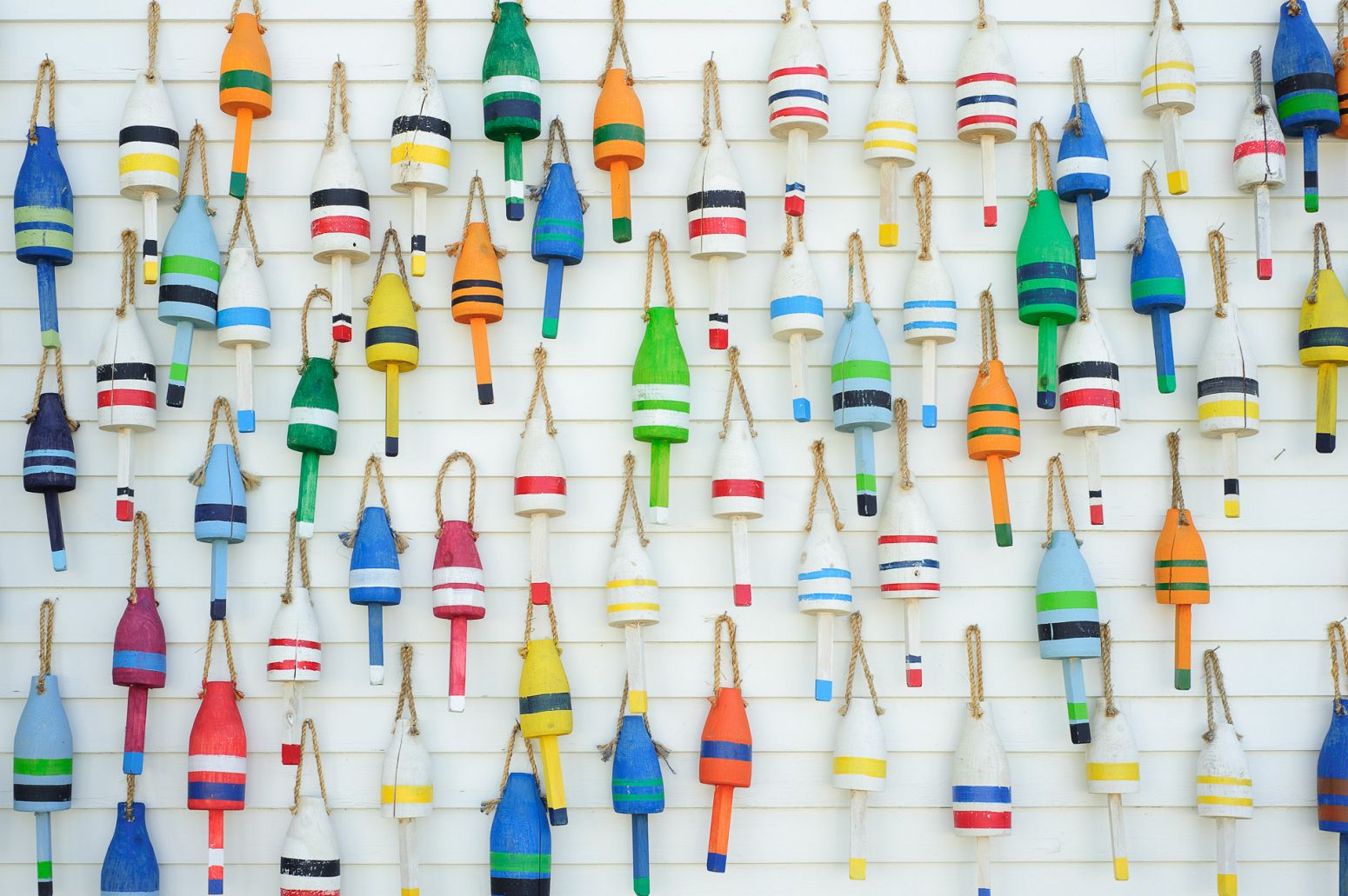 Buoys collection, Stonington, Maine, USA